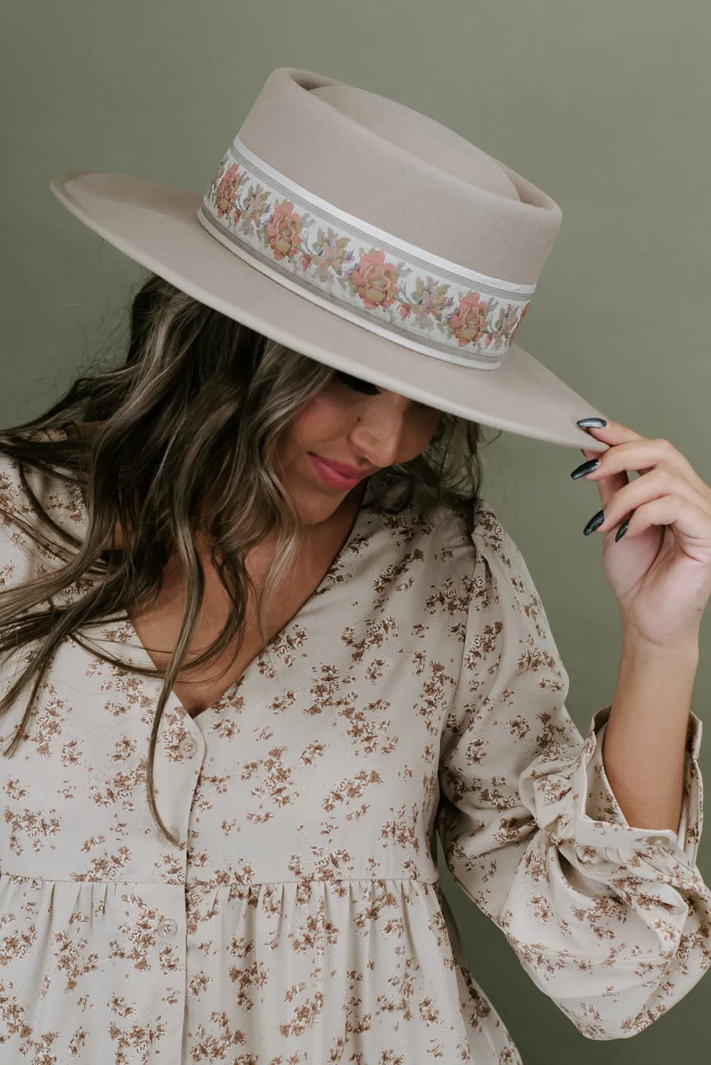 Southern Belle Wool Hat , Beige