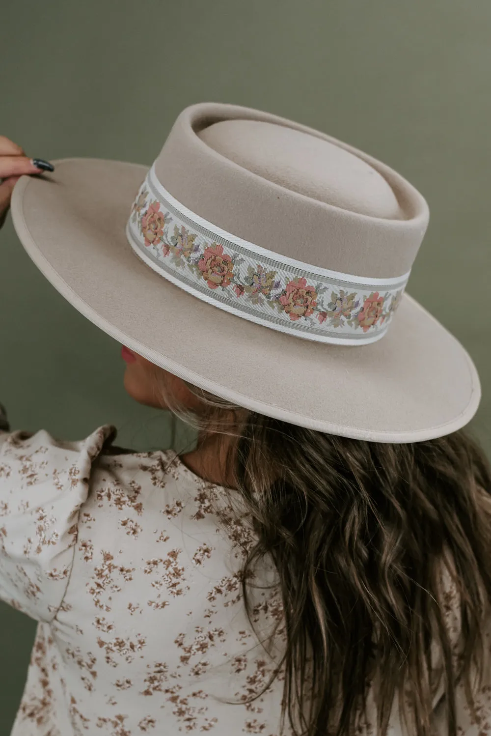 Southern Belle Wool Hat , Beige