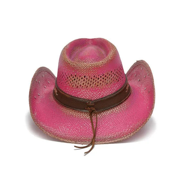 Stampede Hats - Pink Flower Filigree Cowboy Hat