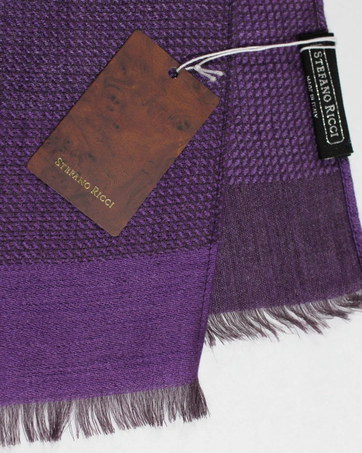 Stefano Ricci Scarf Purple Design - Luxury Cashmere Silk Shawl