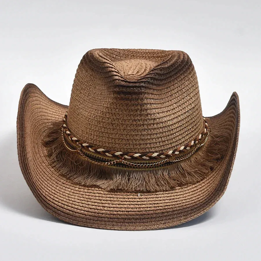 Straw Hat Tassels Western Cowboy Hats