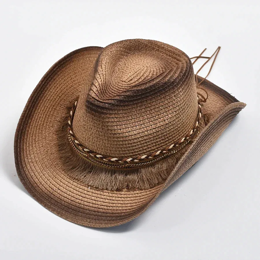 Straw Hat Tassels Western Cowboy Hats