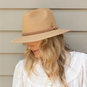 Sundaise Rita Pan Fedora - Caramel