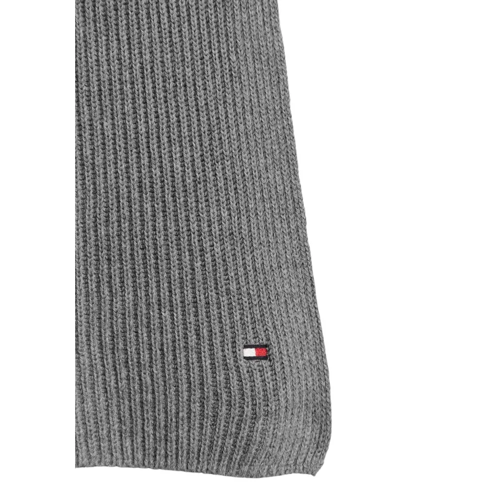 Tommy Hilfiger Gray Organic Cotton Scarf