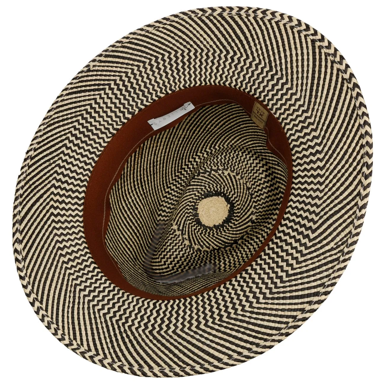 Twotone Stripes Traveller Panama Hat by Lierys