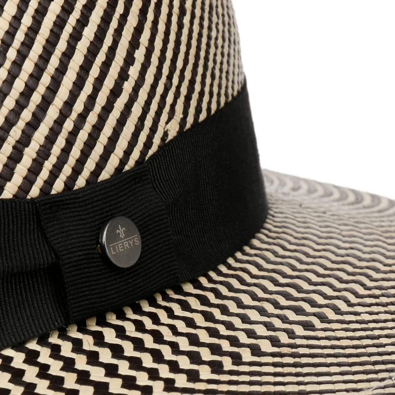 Twotone Stripes Traveller Panama Hat by Lierys