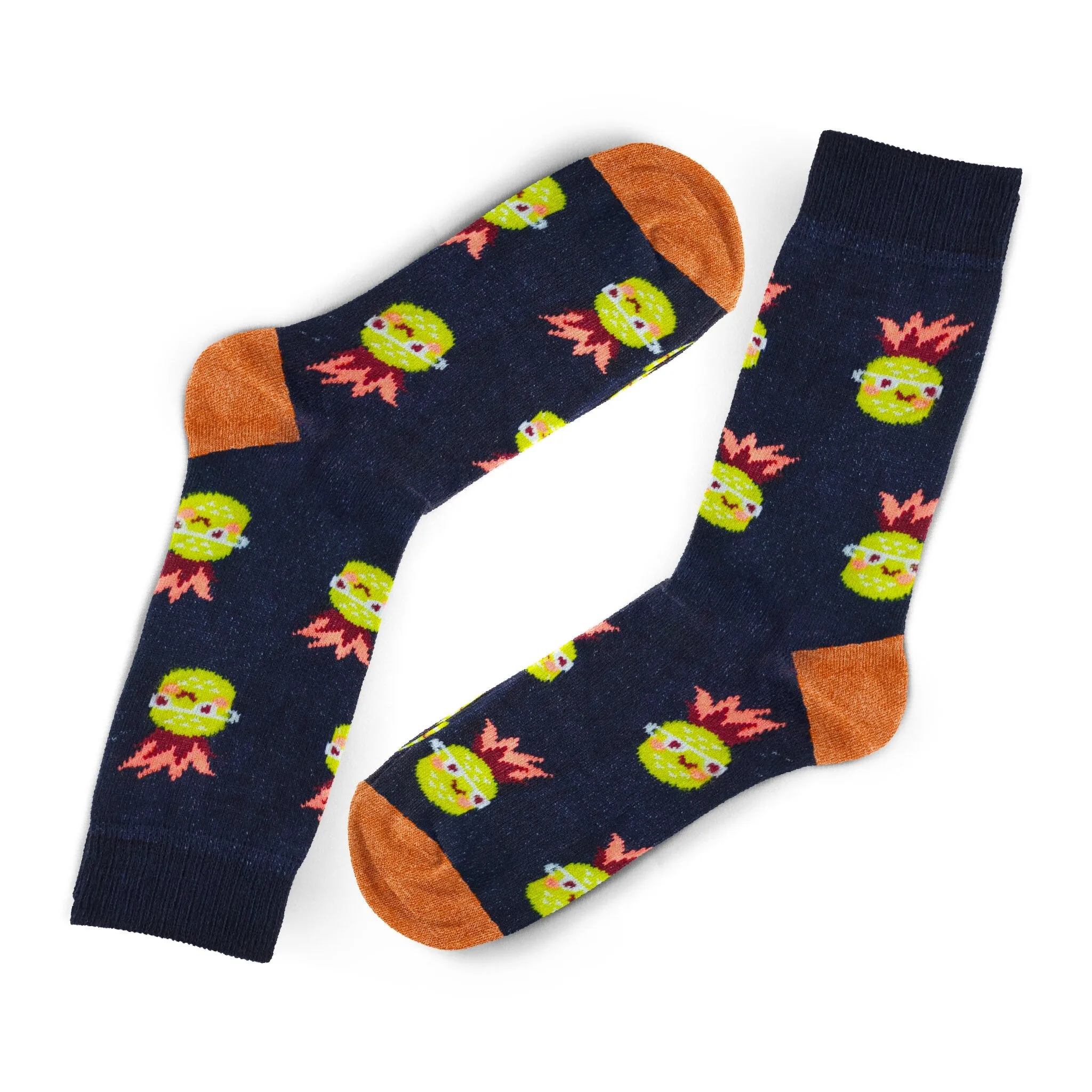 Unisex Socks 4 Pairs Set Mushroom Socks Colorful Patterned Sock Red Pepper Cotton Sock Pineapple Socks Cute Socks Gift Socks