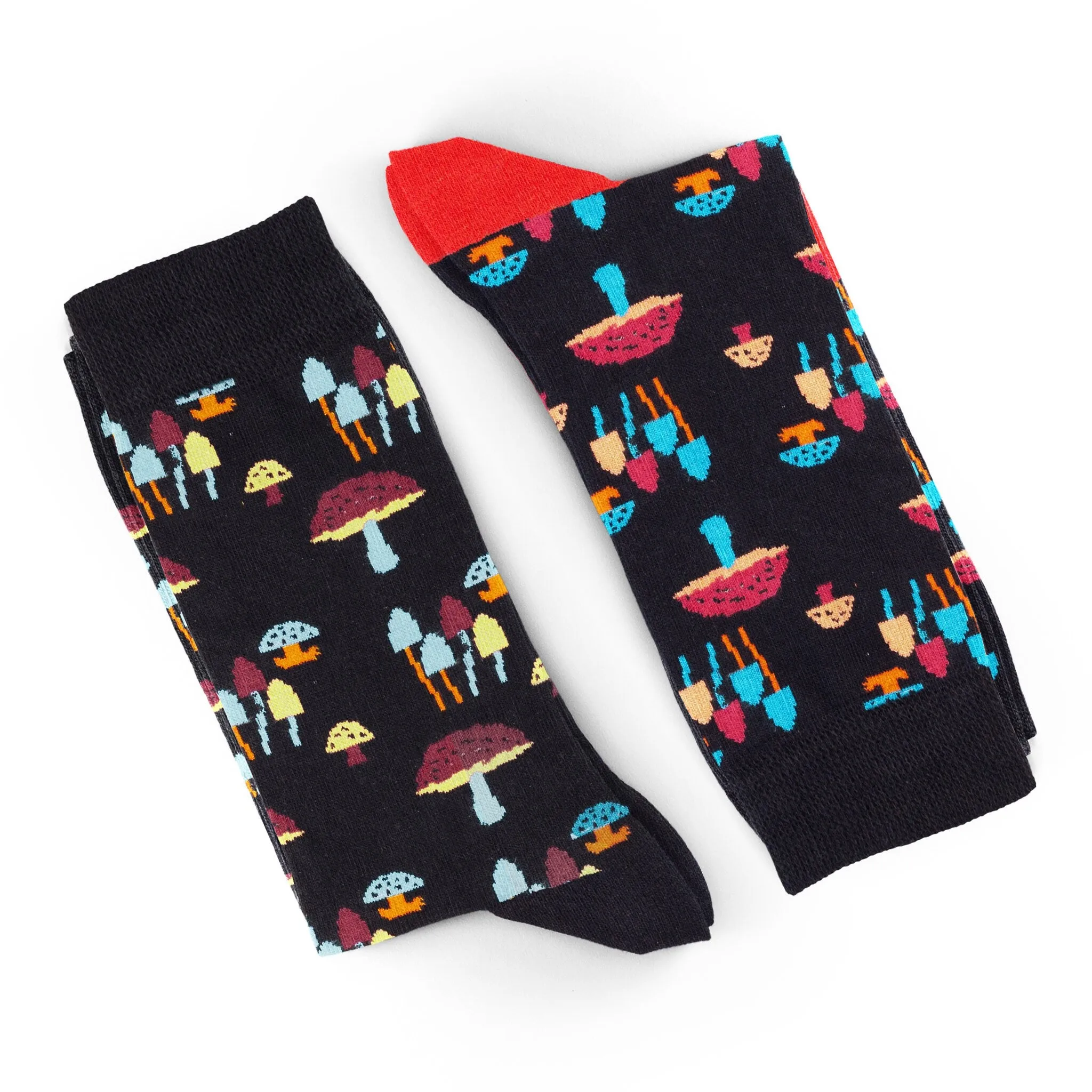 Unisex Socks 4 Pairs Set Mushroom Socks Colorful Patterned Sock Red Pepper Cotton Sock Pineapple Socks Cute Socks Gift Socks