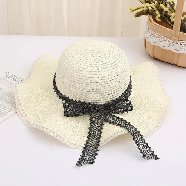 Women Straw Sun Hat Panama Hat Beach Women's Summer Fedora Caps