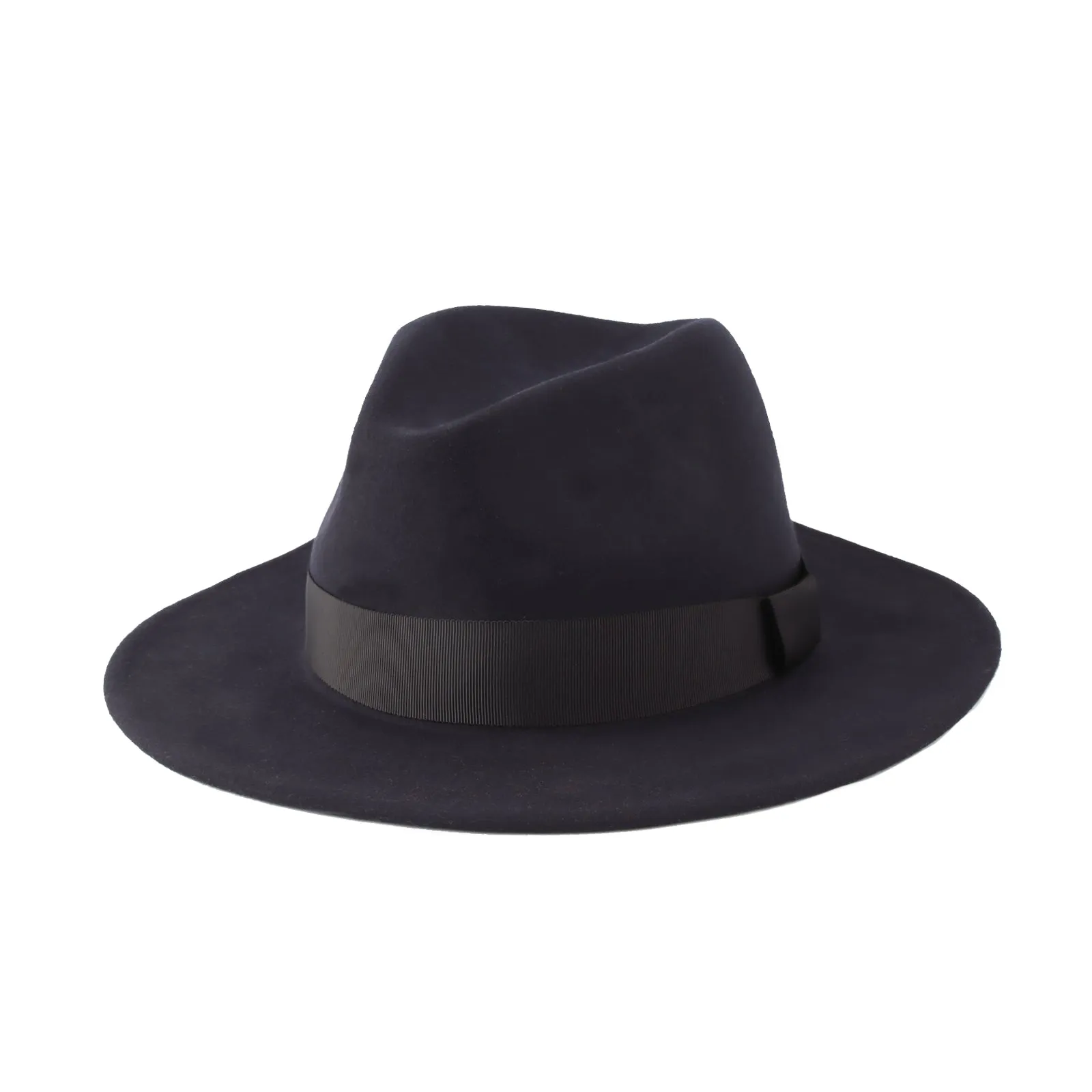 Wool Felt Fedora Classic Panama Hat Band Wide Brim GN61297