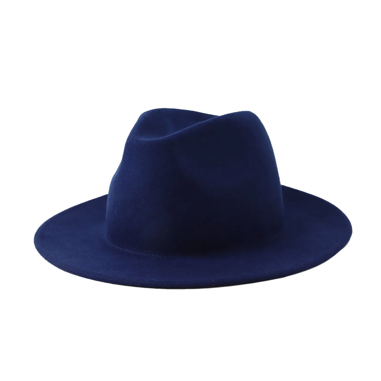 Wool Felt Fedora Classic Panama Hat Wide Brim Cap GN61298