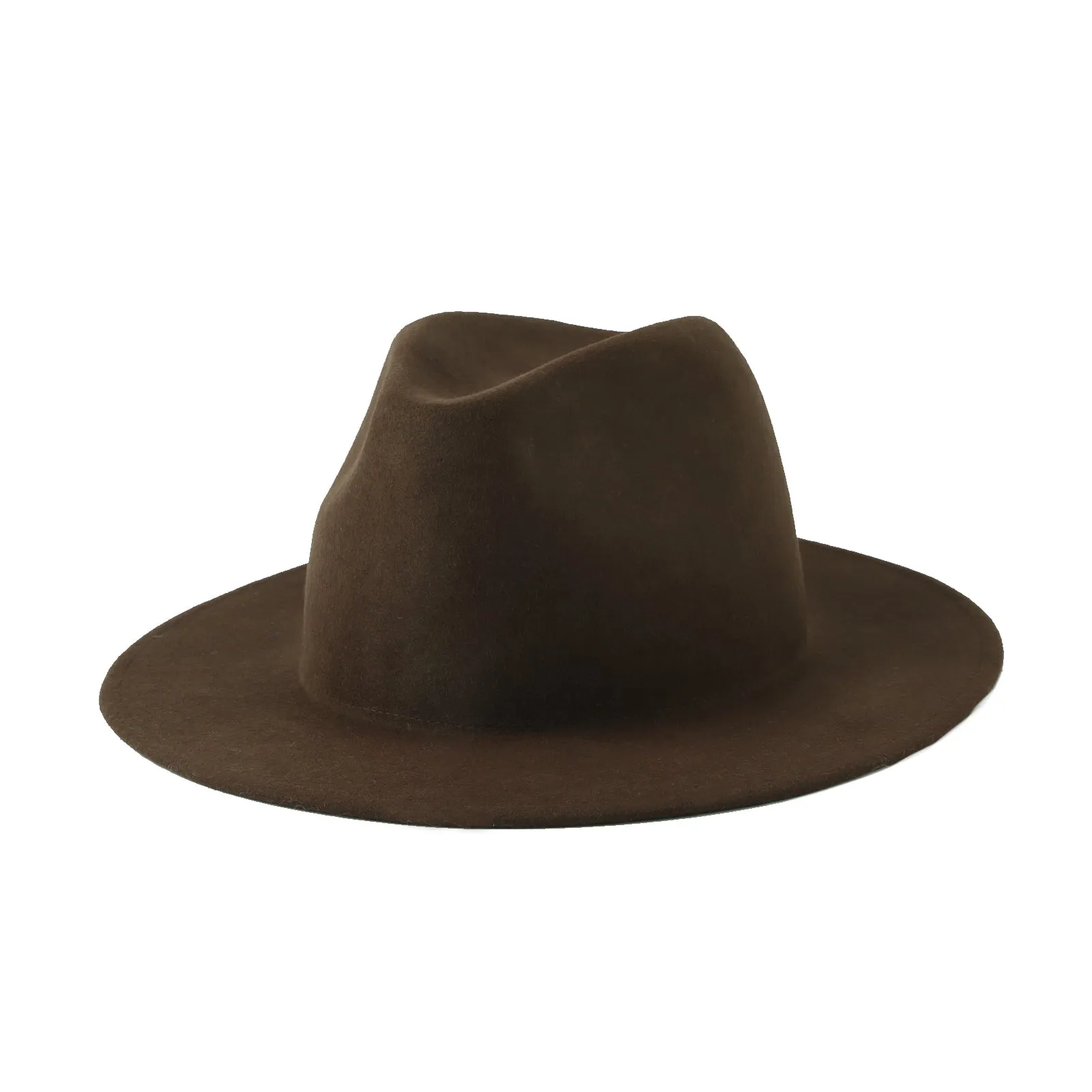 Wool Felt Fedora Classic Panama Hat Wide Brim Cap GN61298