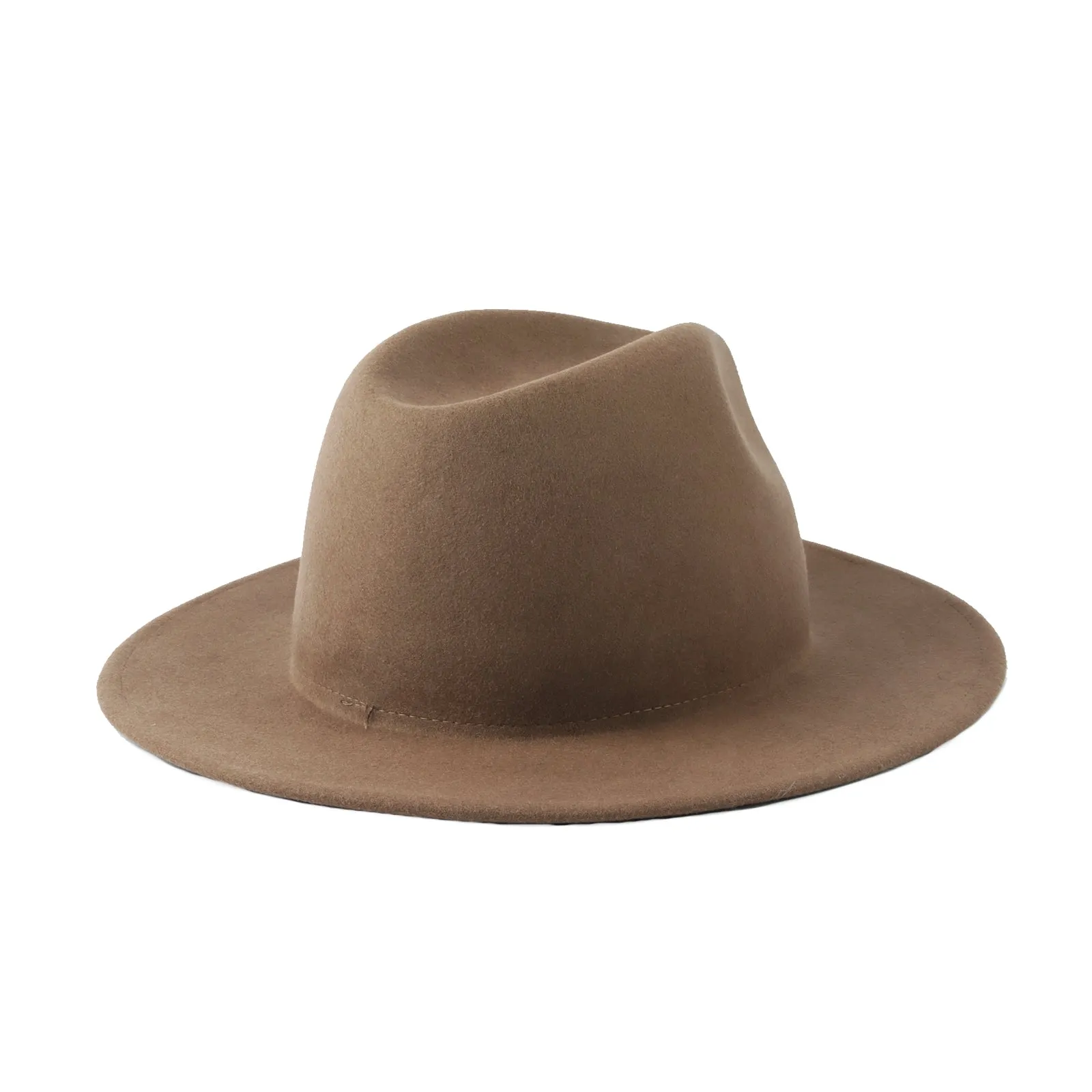 Wool Felt Fedora Classic Panama Hat Wide Brim Cap GN61298