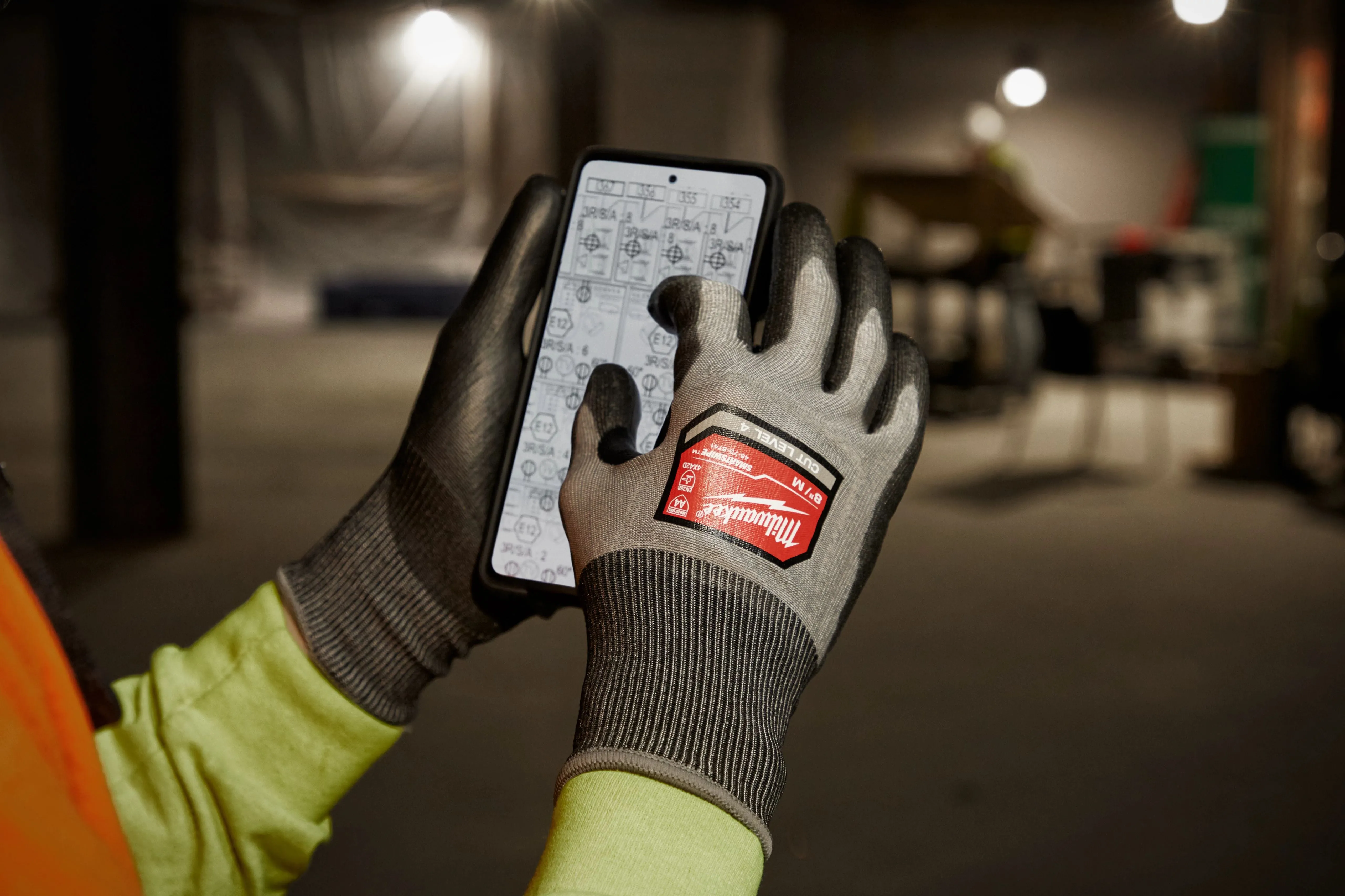 Work Gloves - Milwaukee® Cut Level 4 High Dexterity Polyurethane Dipped Gloves, 48-73-874