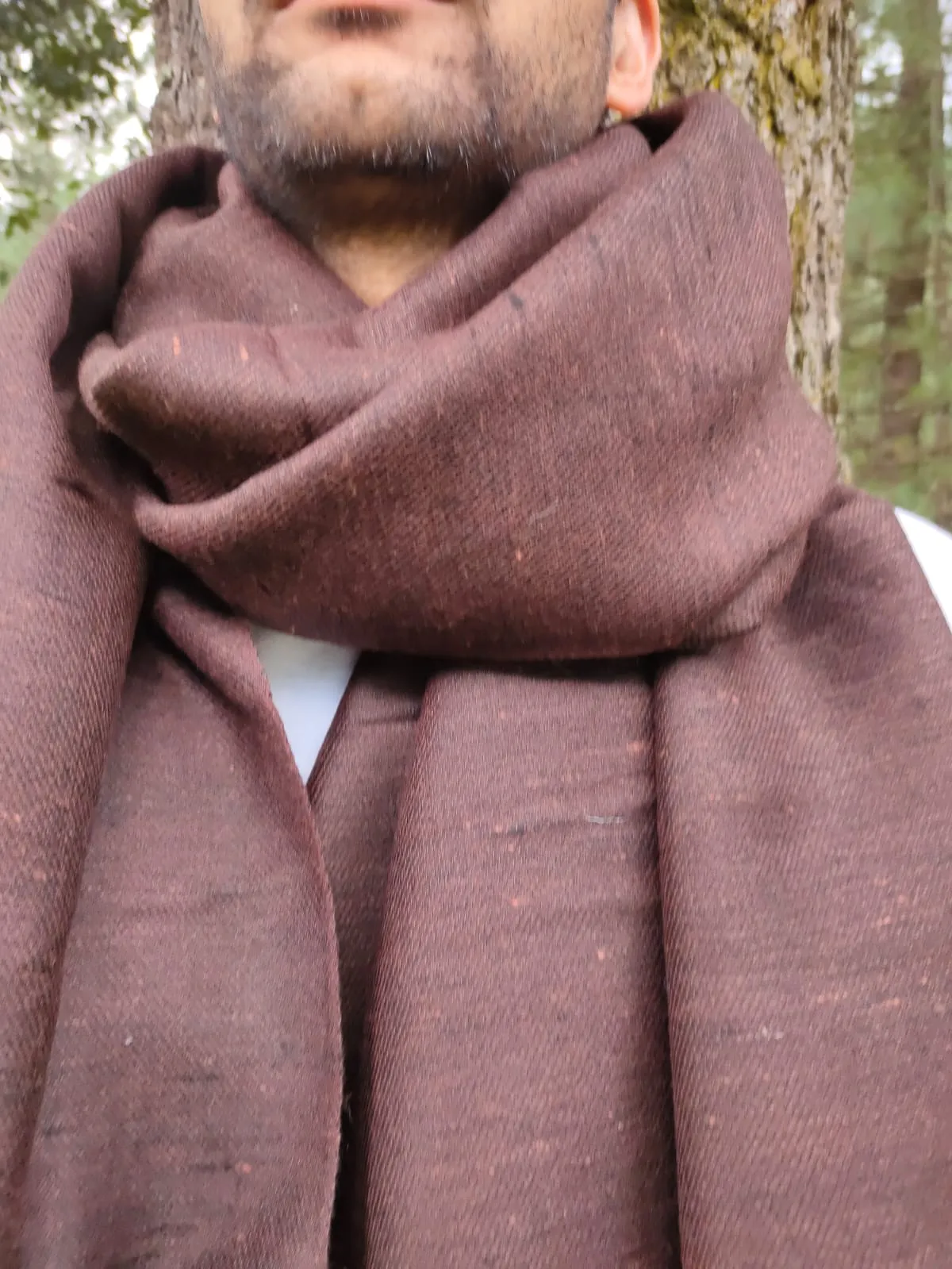 Yak and merino blend scarf