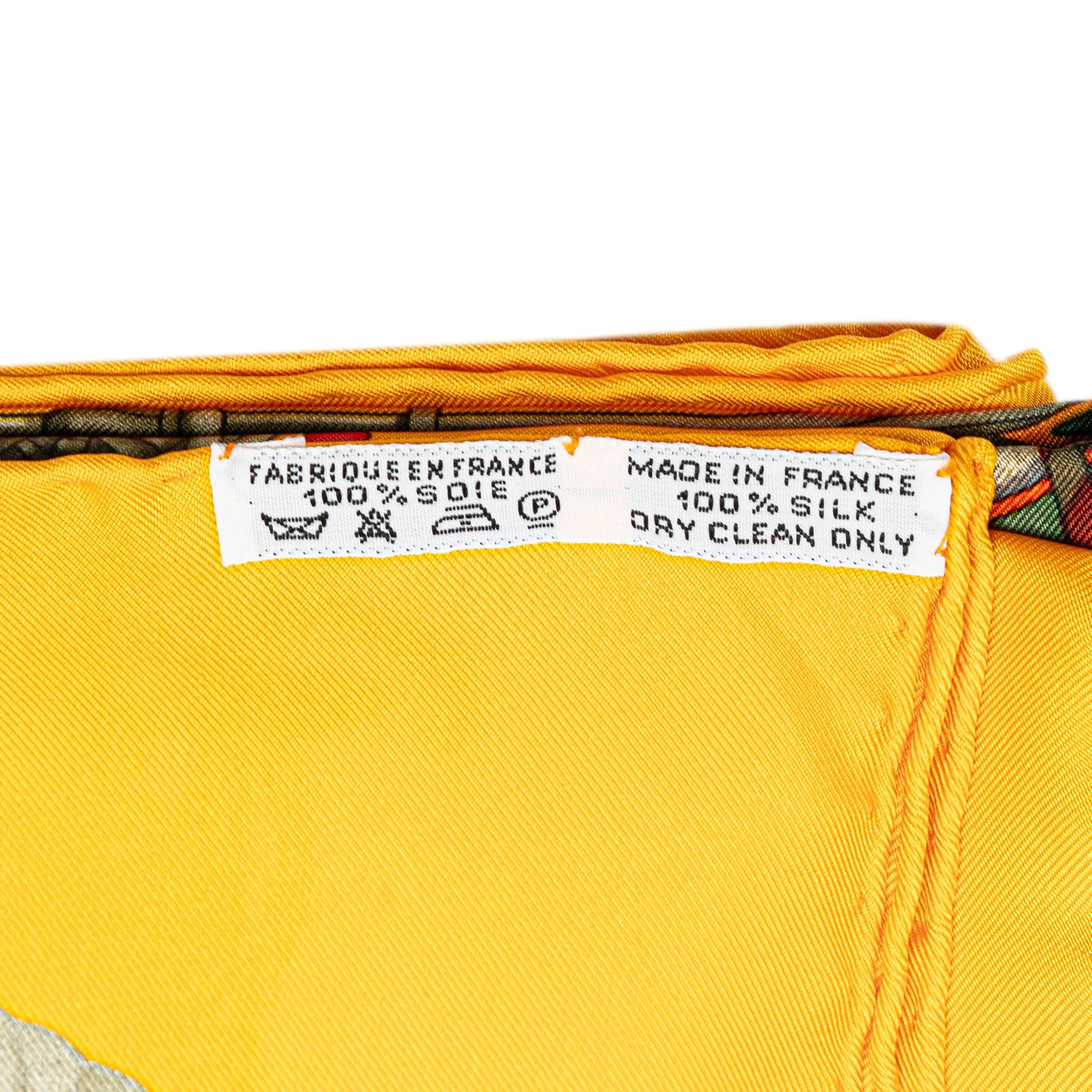 Yellow Hermès Voiles De Lumiere Silk Scarf Scarves